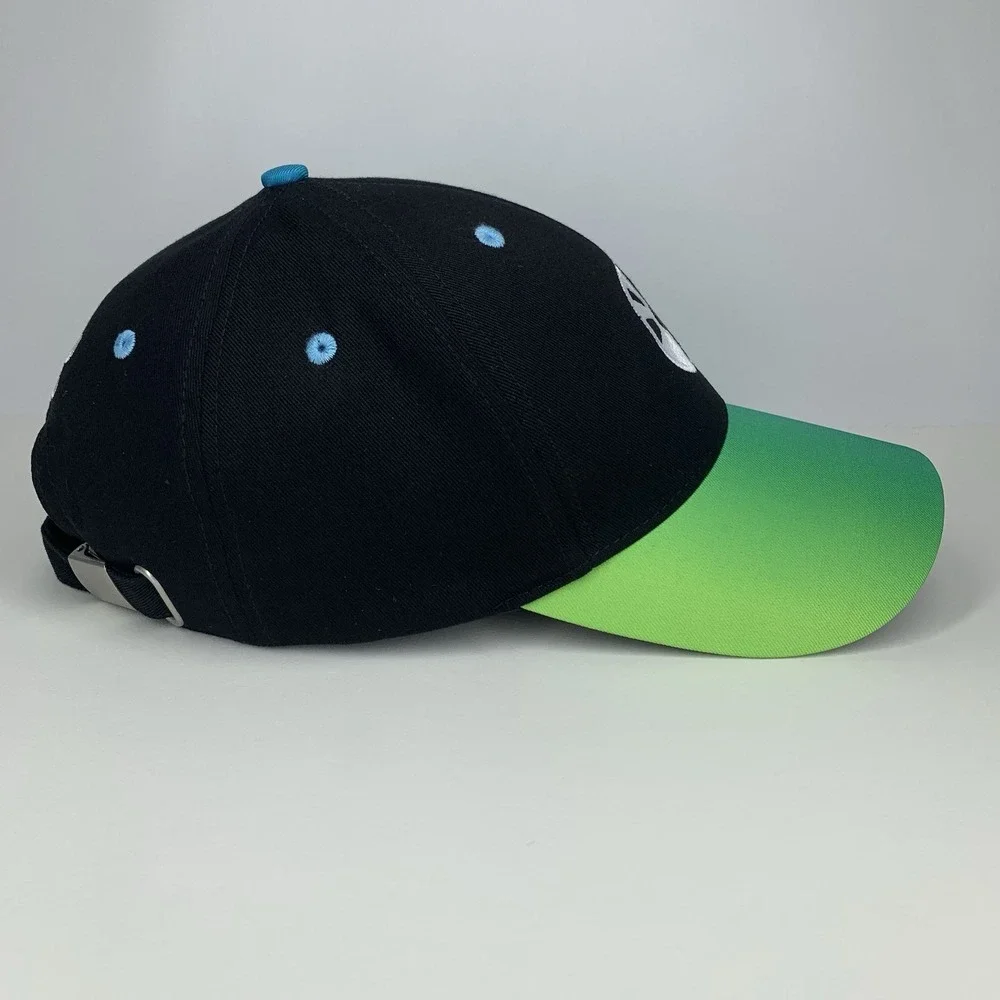 Holo Taco Hat Nail Polish Blue Green Black Adjustable Strap Baseball Cap